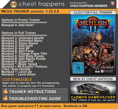 torchlight ii cheats|Torchlight II Cheats, Codes, and Secrets for PC.